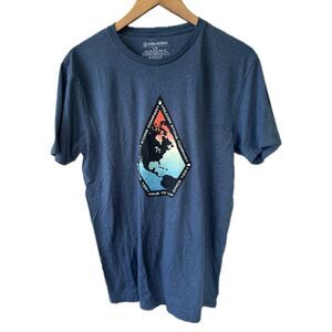 Volcom Men's Cotton Blend Global Stone Fty Short Sleeve T-Shirt L